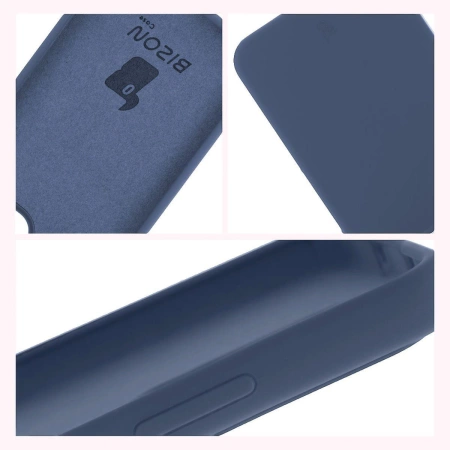 Silikonowe etui Bizon Soft Case do Oppo Reno13, ciemnoniebieskie