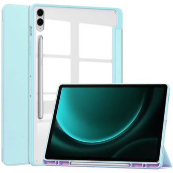 Etui Bizon Case Tab Clear Matt do Galaxy Tab S9 FE Plus, błękitne