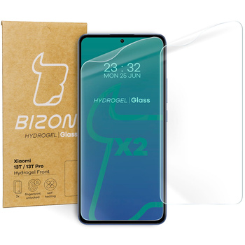 Folia hydrożelowa na ekran Bizon Glass Hydrogel Front Duo do Xiaomi 13T / 13T Pro, 2 sztuki
