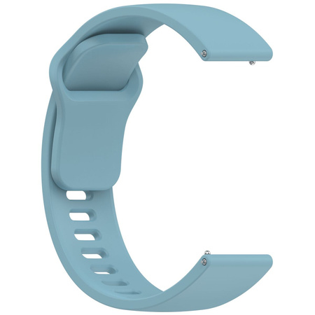 Pasek silikonowy do smartwatcha, Bizon Strap Watch Silicone Pro H, Quick Release 22 mm, jasnoniebieski
