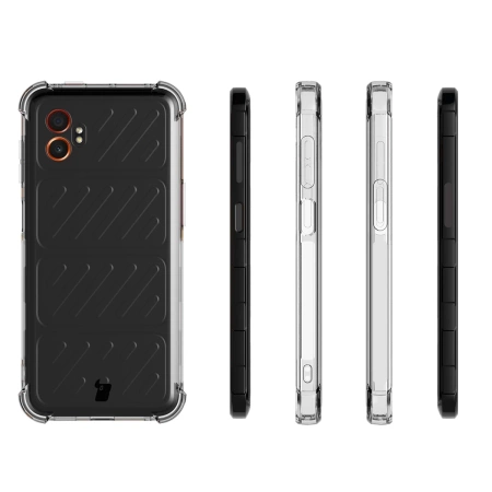Elastyczne etui Bizon Case Salpa do Galaxy XCover 7 Pro, przezroczyste