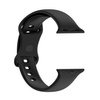 Pasek Bizon Strap Watch Silicone S do Apple Watch 44/45/46/49 mm, czarny