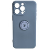 Etui Bizon Case Silicone Ring Sq do iPhone 15 Pro Max, szare
