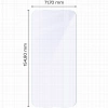 Elastyczne szkło hybrydowe Bizon Glass Mule do iPhone 16 Plus