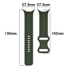Silikonowy pasek Bizon Strap Watch Silicone S do Google Pixel Watch 3/Watch 2/Watch 1 41mm, ciemnozielony
