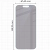 Prywatyzujące szkło hybrydowe Bizon Glass Mule Shadow do iPhone 16 Pro, matowe