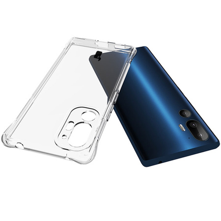 Elastyczne etui + 2x folia na ekran Bizon Case Clear Pack do HTC U24 Pro, przezroczyste