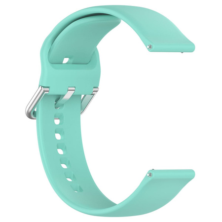 Pasek silikonowy do smartwatcha, Bizon Strap Watch Silicone Pro N, Quick Release 22 mm, turkusowy