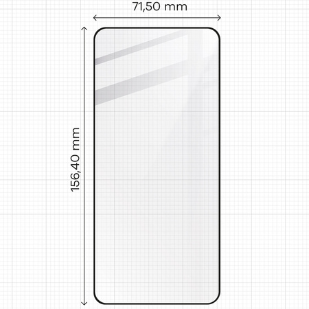 Szkło hartowane Bizon Glass Edge 2 do Xiaomi 14T, czarna ramka