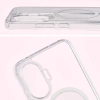 Etui z pierścieniem magnetycznym Bizon Case CrystalO do Xiaomi POCO F7, przezroczyste