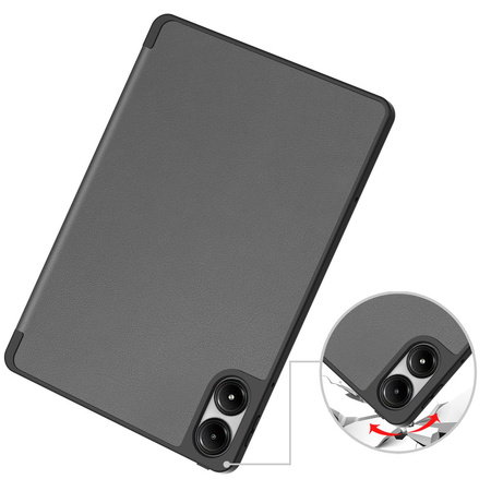 Etui z klapką Bizon Case Tab Lizard do Xiaomi Redmi Pad Pro 12.1, szare