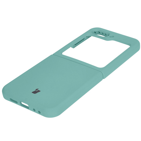 Silikonowe etui Bizon Soft Case do Galaxy Z Flip7 FE / Z Flip6, turkusowe