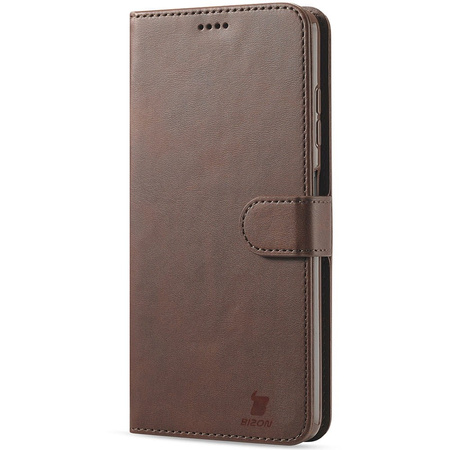 Etui Bizon Case Wallet do Xiaomi Poco X3 / NFC / Pro, brązowe