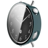 Etui ze szkłem do zegarka Bizon Case+Glass Watch do Xiaomi Watch S4 41 mm, zielone