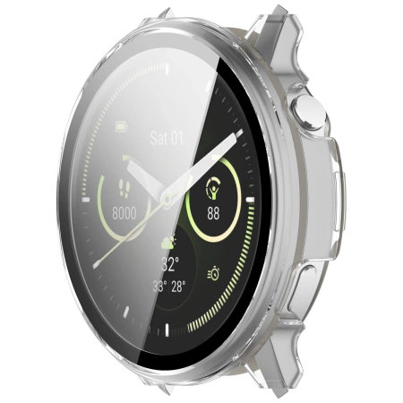 Etui ze szkłem do zegarka Bizon Case+Glass Watch do Garmin Venu 4 41 mm, przezroczyste