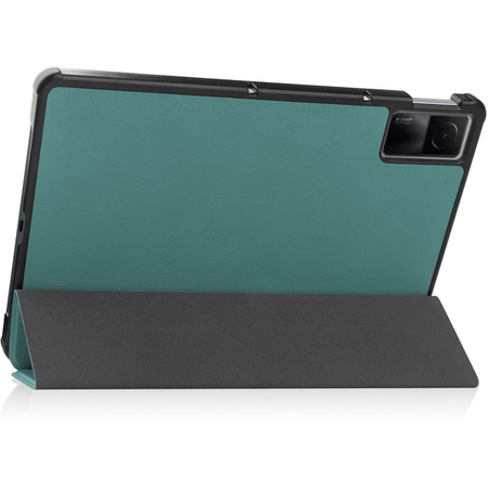 Etui Bizon Case Tab Croc do Xiaomi Redmi Pad 10.6 2022, ciemnozielone