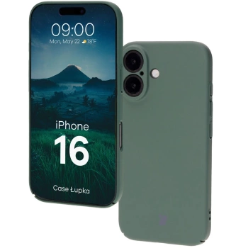 Etui Bizon Case Łupka do iPhone 16, zielone