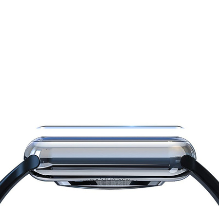Folia hydrożelowa na ekran Bizon Glass Hydrogel v2, Apple Watch 8/7 45mm, 2 sztuki