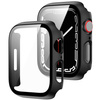 Etui ze szkłem Bizon Case, Case + Glass Set Apple Watch 8/7 45mm, czarne