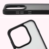 Etui Bizon Case Angelo do Oppo Find X9, przydymione z czarną ramką