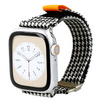 Pasek Bizon Strap Watch Urban do Apple Watch 38/40/41/42 mm, czarno-biała pepitka