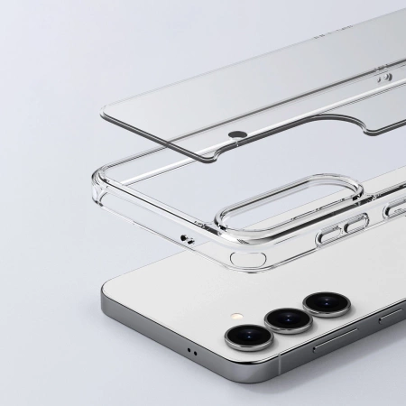 Etui Bizon Case Halo do Galaxy S25, przezroczyste