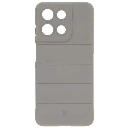 Pancerne etui Bizon Case Tur do Motorola Moto G15 / G15 Power, jasnoszare
