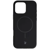 Silikonowe etui z pierścieniem magnetycznym Bizon Soft Case Magnetic do iPhone 16 Pro Max, czarne