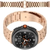 Pasek ze stali nierdzewnej Bizon Strap Watch Aura do Samsung Galaxy Watch 8 40 mm / 44 mm / 8 Classic 46 mm, różowozłoty