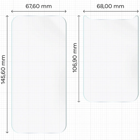Folia hydrożelowa na tył i przód Bizon Glass Hydrogel Pack do iPhone 17 Pro