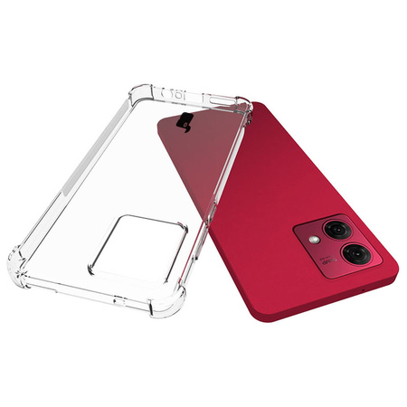 Elastyczne etui Bizon Case Salpa do Motorola Moto G84 5G, przezroczyste