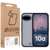 Etui Bizon Case Angelo do Google Pixel 10a, przydymione z czarną ramką