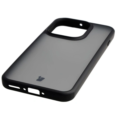 Etui Bizon Case Angelo do Oppo Find X9, przydymione z czarną ramką