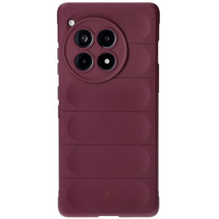 Pancerne etui Bizon Case Tur do OnePlus 12R, burgundowe