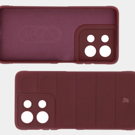 Pancerne etui Bizon Case Tur do Motorola Moto G75 5G, burgundowe