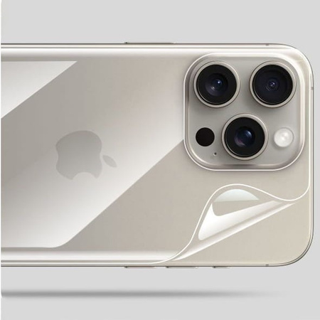 Folia hydrożelowa na tył Bizon Glass Hydrogel Back Duo, iPhone 15 Pro, 2 sztuki
