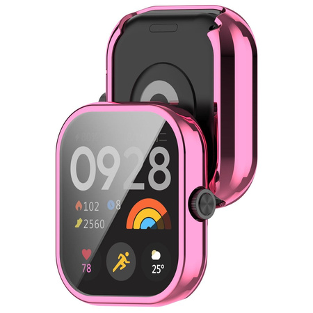 Etui Bizon Case Watch Felipe do Xiaomi Redmi Watch 4, różowe