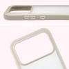 Etui Bizon Case Angelo do Xiaomi POCO F8 Pro, półprzezroczyste z beżową ramką