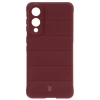 Pancerne etui Bizon Case Tur do Galaxy S25 Edge, burgundowe
