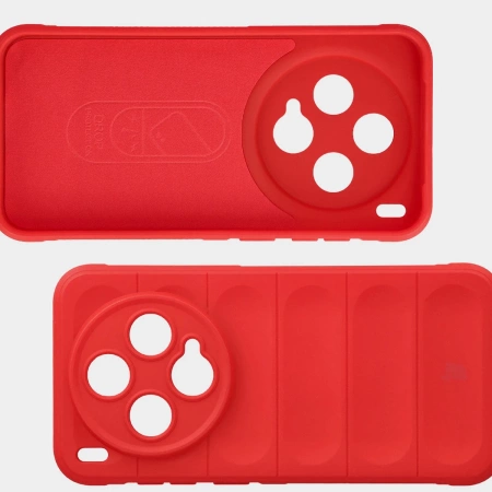 Pancerne etui Bizon Case Tur do Vivo X300, czerwone