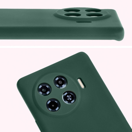 Silikonowe etui Bizon Soft Case do Tecno Spark 20 Pro+, ciemnozielone