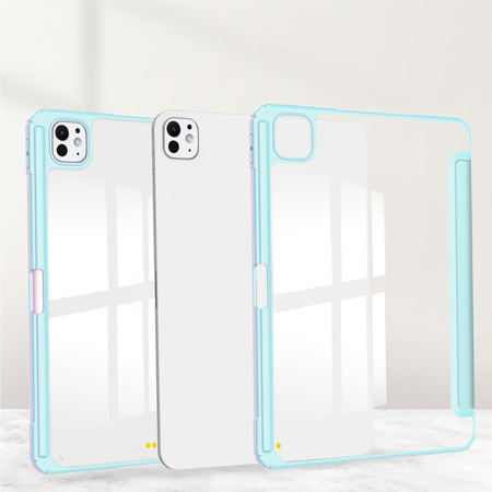 Etui Bizon Case Tab Clear Matt do iPad Pro 11" 2025 / 2024, błękitne