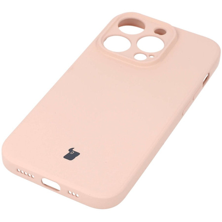 Etui Bizon Case Silicone do iPhone 14 Pro, jasnoróżowe