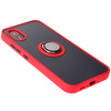 Etui z uchwytem na palec Bizon Case Hybrid Ring do Galaxy Xcover7, przydymione z czerwoną ramką