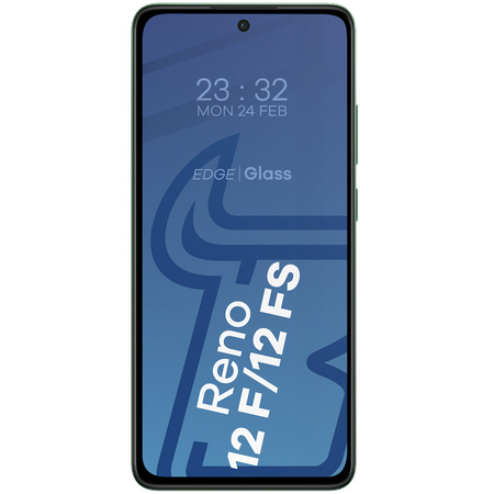 Szkło hartowane Bizon Glass Edge 2 do Oppo Reno12 F 4G/5G/FS, czarna ramka