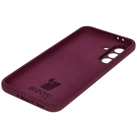 Silikonowe etui Bizon Soft Case do Galaxy A36 5G, ciemnofioletowe