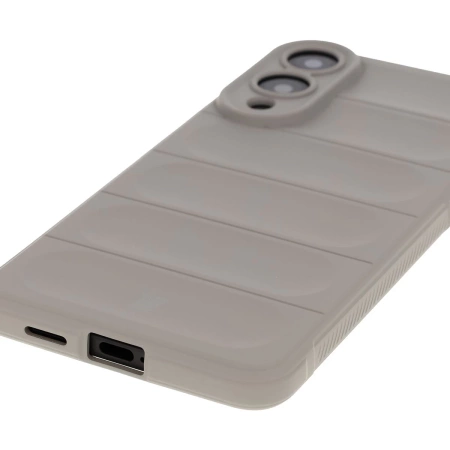 Pancerne etui Bizon Case Tur do Galaxy S25 Edge, jasnoszare