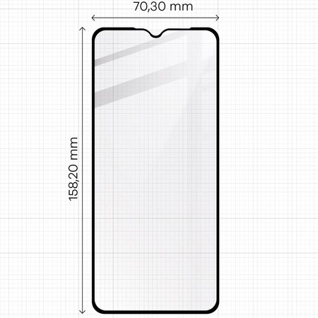 Szkło hartowane Bizon Glass Edge do Galaxy A12 / M12, czarne