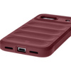Pancerne etui Bizon Case Tur do Google Pixel 8a, burgundowe