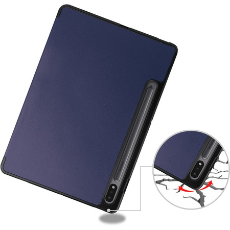 Etui Bizon Case Tab Lizard do Galaxy Tab S8 / S7, granatowe